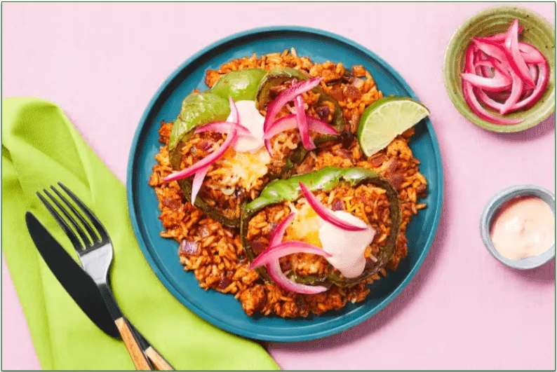 The Tex-Mex Turkey Stuffed Peppers from HelloFresh.