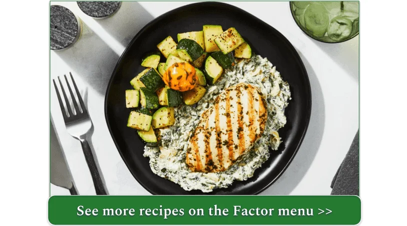 Artichoke & Spinach Chicken from Factor