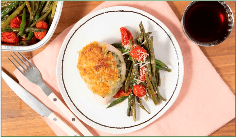 Home Chef's Crunchy Pesto Mozzarella Chicken