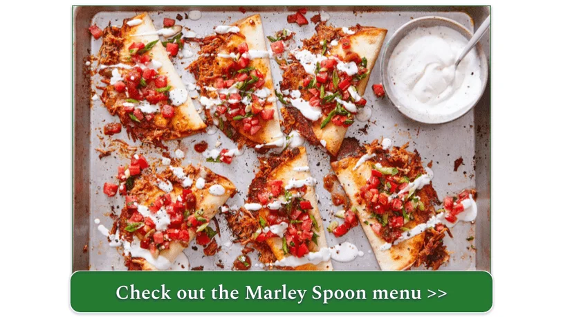 Marley Spoon's Fast! Shredded Beef Quesadillas