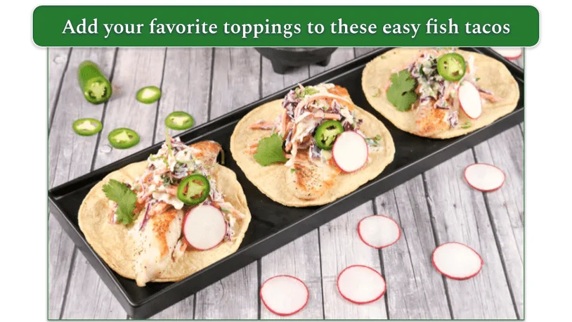 Home Chef fish tacos