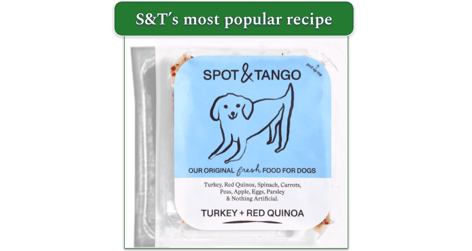 1 package of Turkey + Red Quinoa fresh recipe