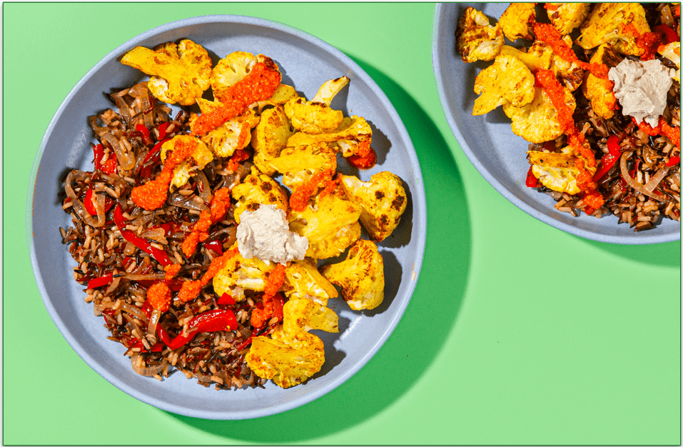 Purple Carrot's Curry-Roasted Cauliflower Bowls