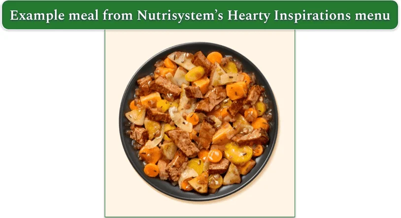 Nutrisystem's Merlot Beef with Root Vegetables