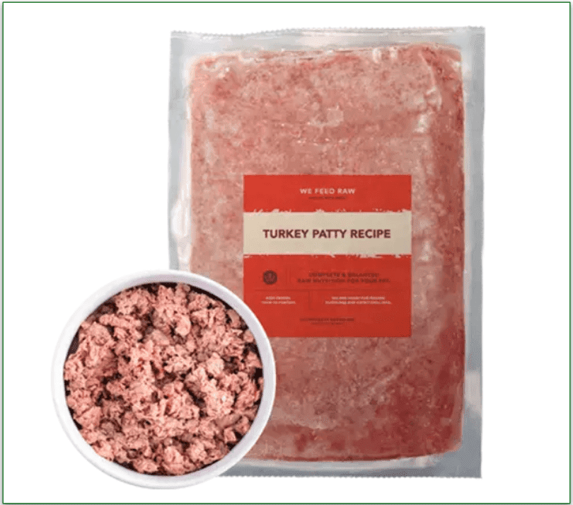 a screenshot of we feed raw's venison patty recipe