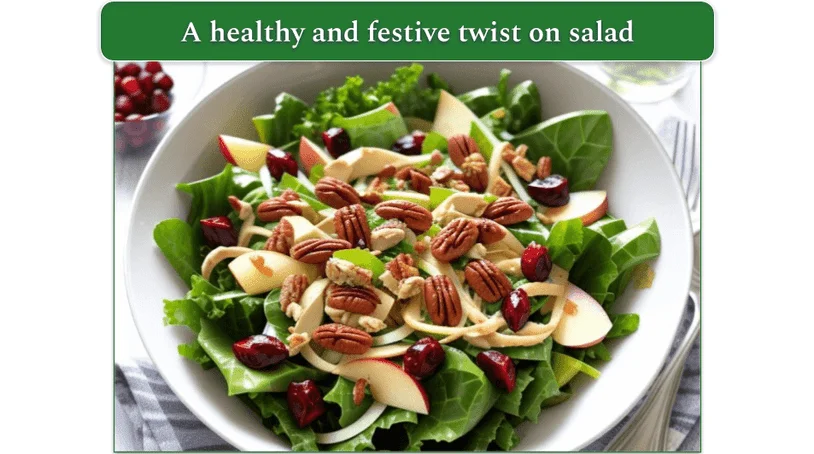 Bowl of Chicken and Swiss Chard Salad