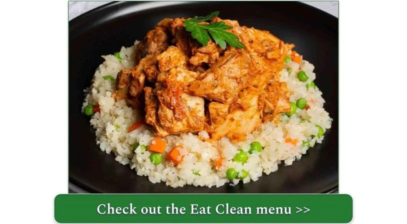Eat Clean's Chicken Tikka Masala over Cauliflower Rice
