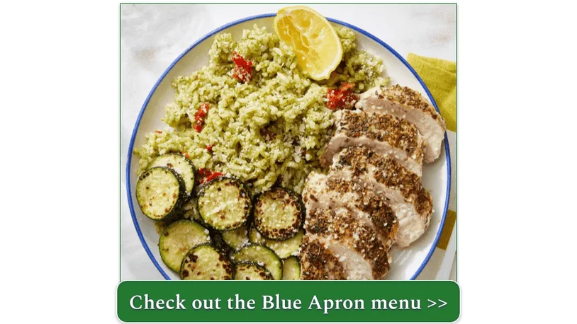 Italian-Style Chicken & Zucchini with Pesto-Pepper Rice by Blue Apron