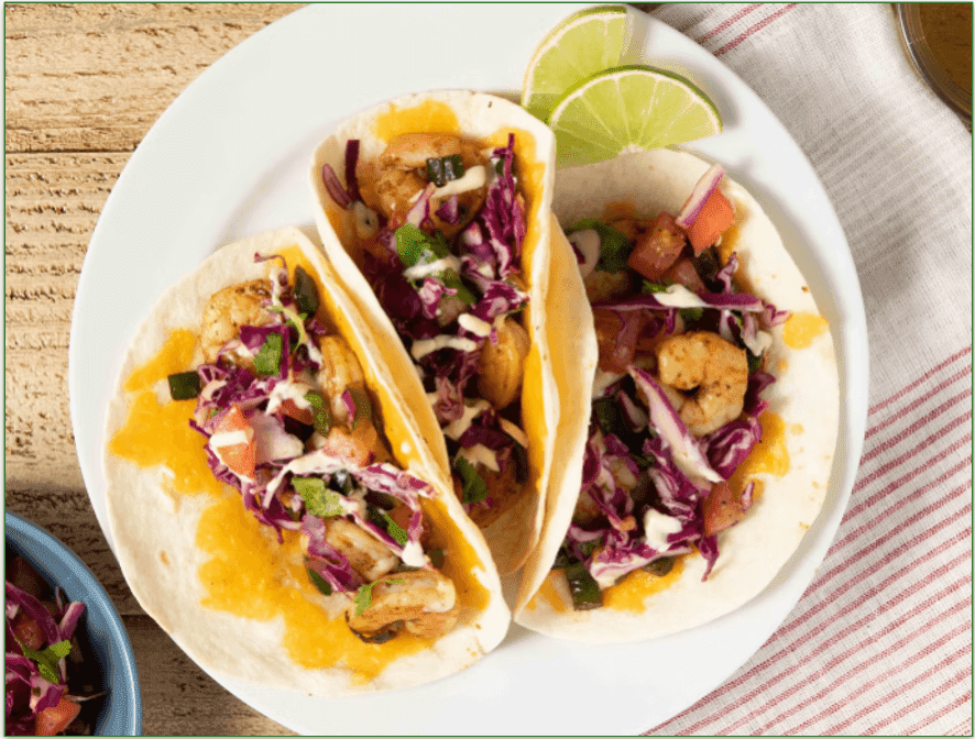 Home Chef's Gordita-Style Shrimp Tacos