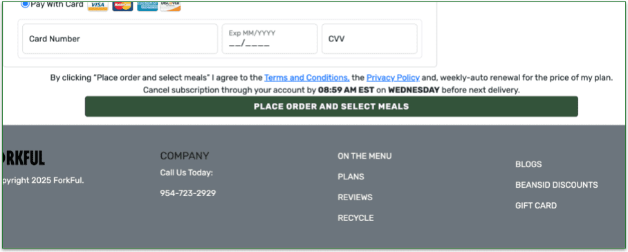  screengrab of the place order button at the end of forkful's register and pay page Emma Vince Emma Vince 1:59 PM Aug 7 Add highlight box Emma Vince Emma Vince 4:38 PM Today Add FAQ schema  Linked slide   Turn on screen reader supportTo enable screen reader support, press Ctrl+Alt+Z To learn about keyboard shortcuts, press Ctrl+slashBanner hidden 
