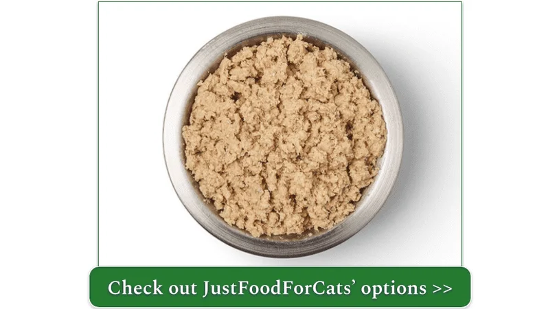 Bowl of JustFoodForCat's Chicken and Fish cat recipe