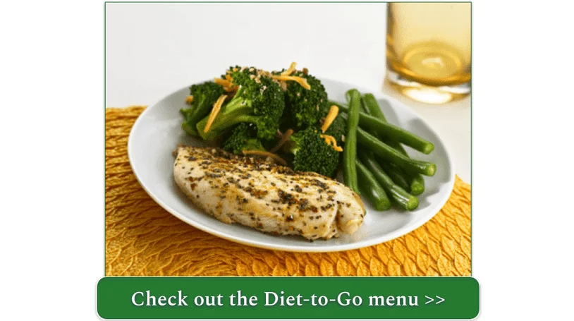 Diet-to-Go's Lemon Herb Chicken dish