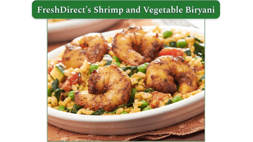 Image of FreshDirect's Shrimp and Vegetable Biryani