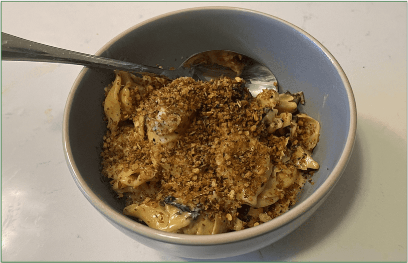 Home Chef's Creamy Artichoke & Spinach Tortellini, cooked by a Delivery Rank reviewer