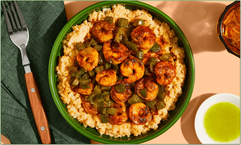 Green Chef's Blackened Shrimp & 