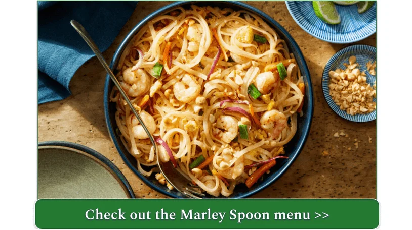 Marley Spoon's Shrimp Pad Thai with Carrots, Peanuts & Lime