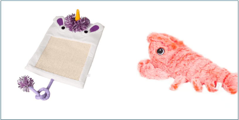 Pictures of BoxCat's Monster Theme Mat with Sisal Scratcher and Vibrating Lobster