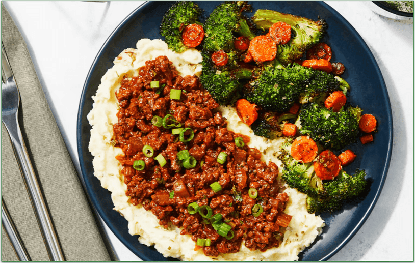 Homestyle Ground Beef & Chive Potato Mash by Factor, 510 calories per serving