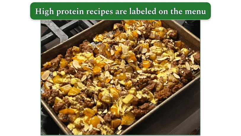 Pork, chorizo, potato, and fig bake from Blue Apron