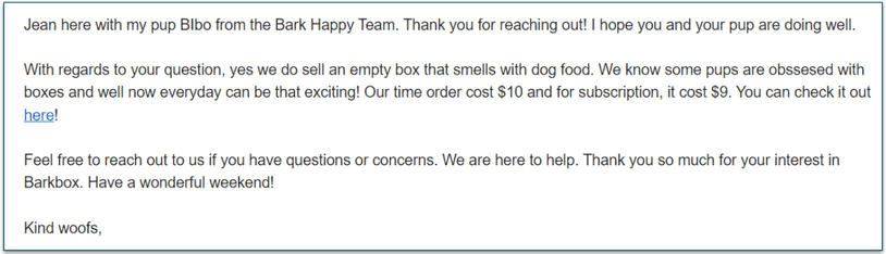 Confirmed! You can purchase a food-scented box