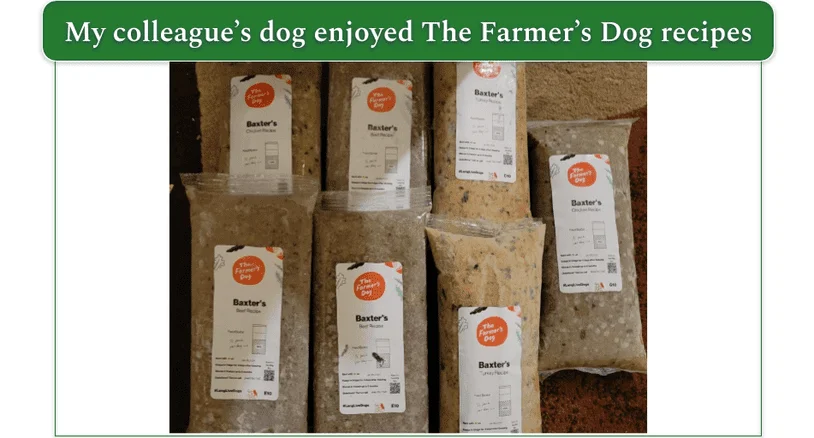 A selection of TFD's frozen meal packs