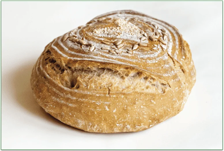 Sourdough boule with seeds