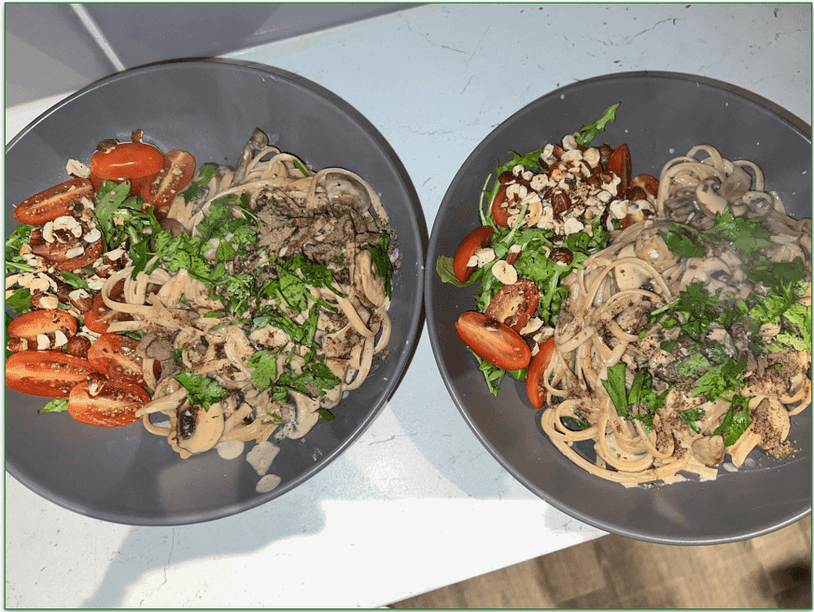 Green Chef Creamy Mushroom Truffle Linguine