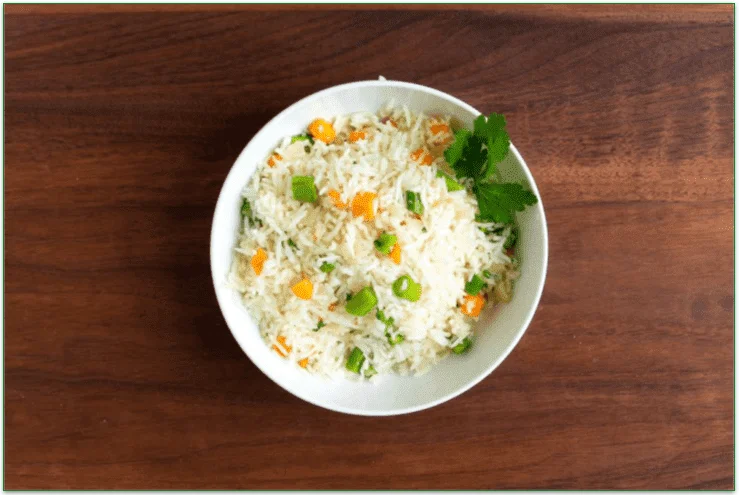 Asparagus Rice Pilaf dish