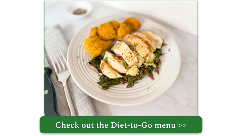 Diet-to-Go's Chicken Roma dish