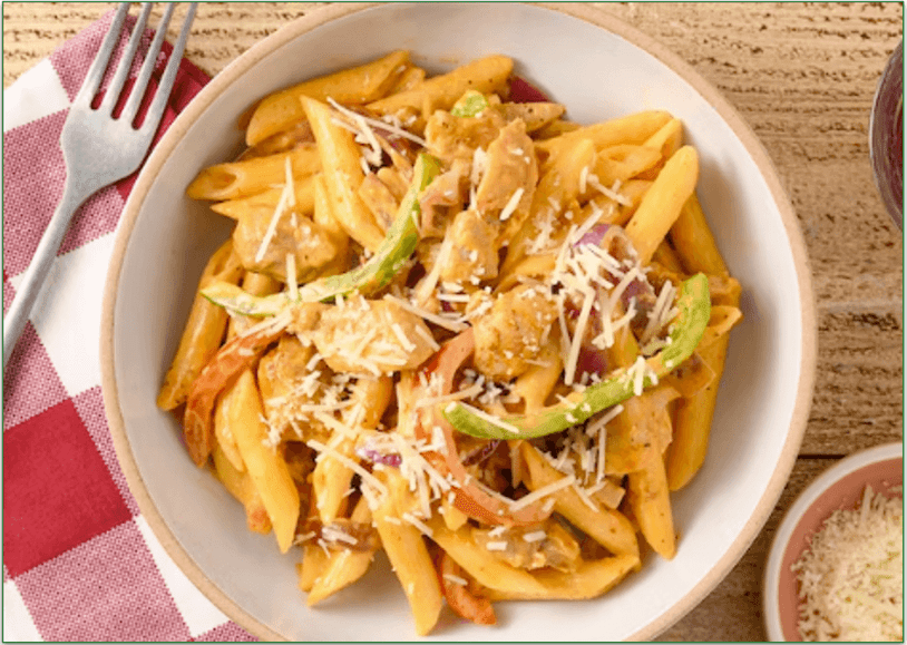 Home Chef's Creamy Blackened Chicken Thigh Alfredo