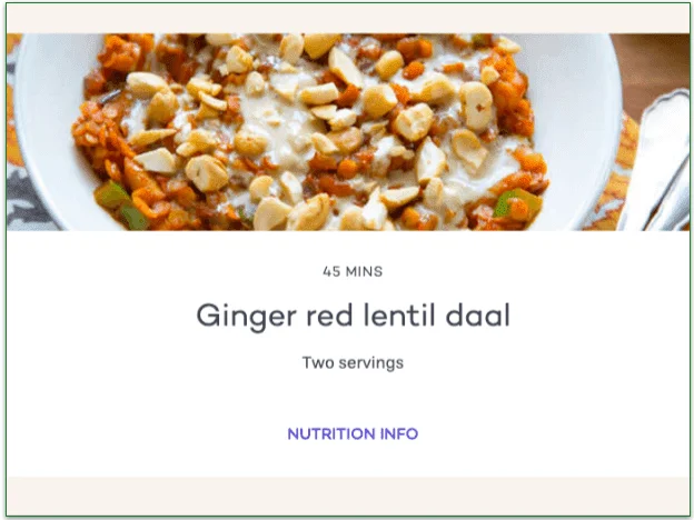 A  bowl of Ginger red lentil daal, packed with flavor and spices 