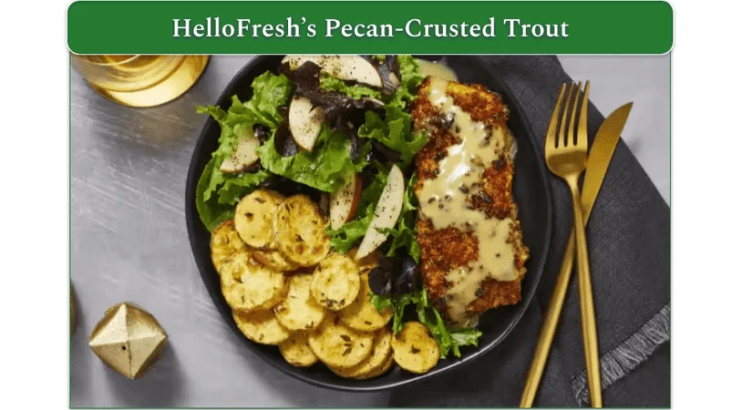 HelloFresh's Pecan-Crusted Trout