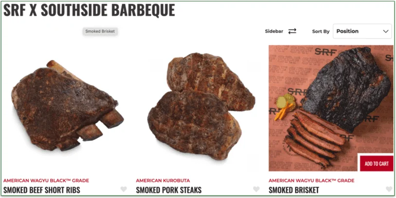 Snake River Farms' collection of smoked meat items