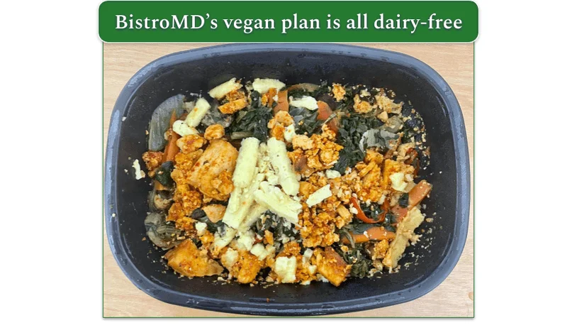 BistroMD’s Gochujang Tofu with Sweet Potato Noodle Japchae in a tray