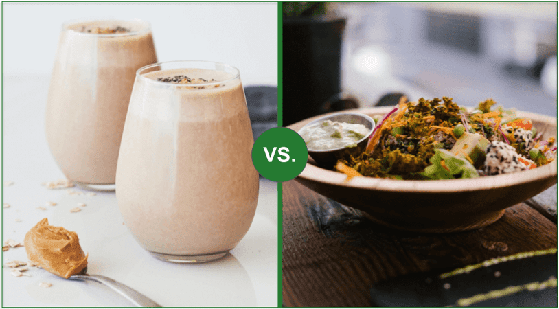 Protein shake vs. a whole meal