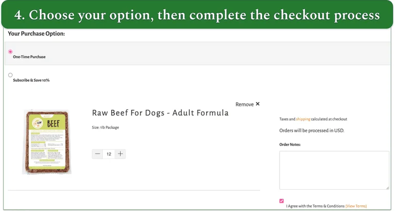 a screenshot of cali raw's cart