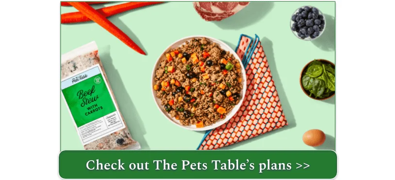 A bowl of The Pets Table Beef Stew With Carrots