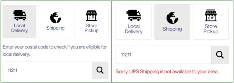 If you don’t qualify for one delivery method, choose another
