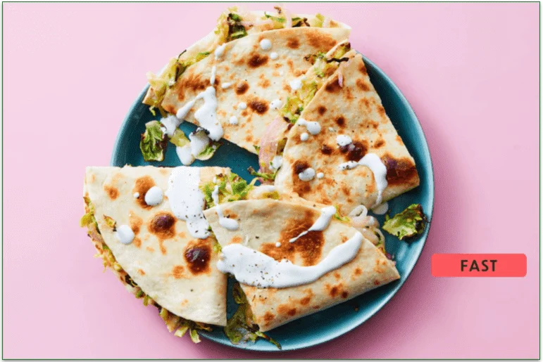 Cheesy Veggie Quesadillas from Dinnerly
