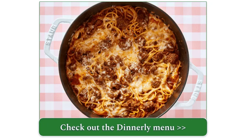 Dinnerly's Baked Spaghetti with Meat Sauce