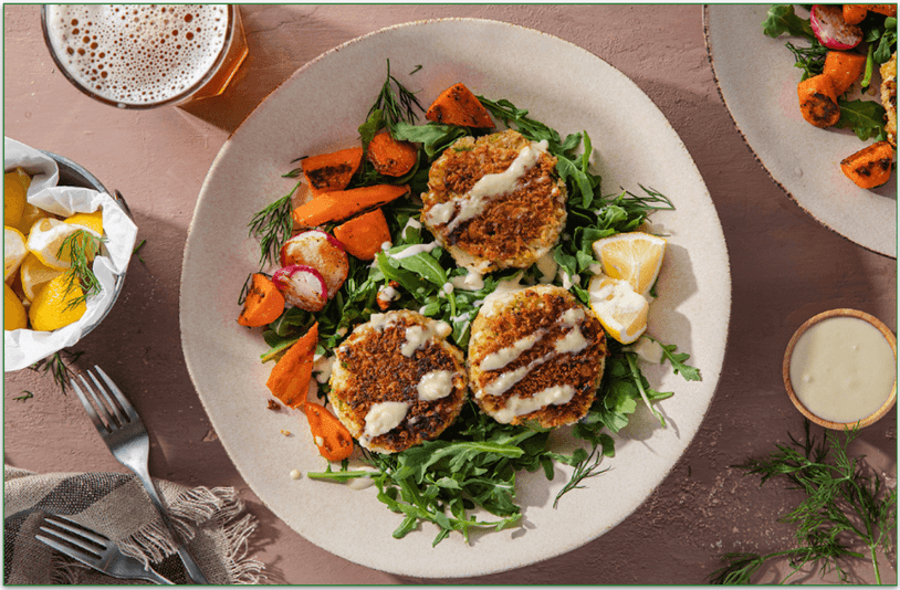 Purple Carrot's Crispy Fabcakes meal kit