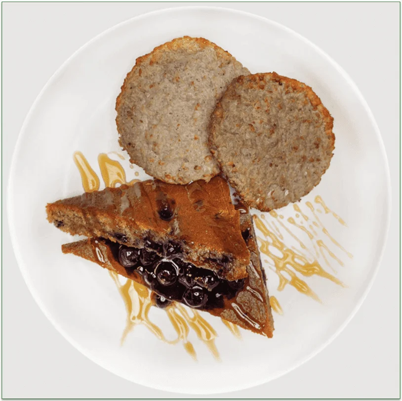 fresh meal plan's Blueberry French Toast with Turkey Sausage