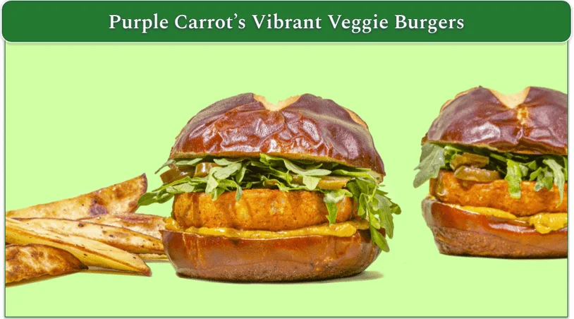 Vibrant Veggie Burgers from Purple Carrot