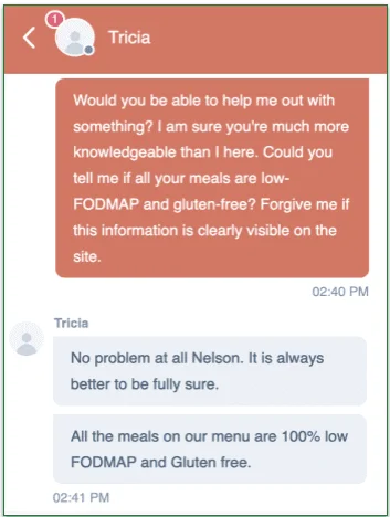 epicured, customer support live chat