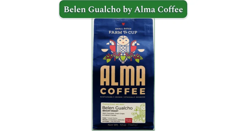 a screenshot of the belen gualcho coffee from alma coffee