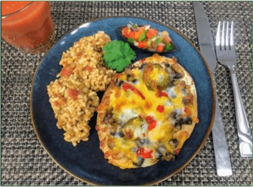 Diet to Go's Mexican Pizza