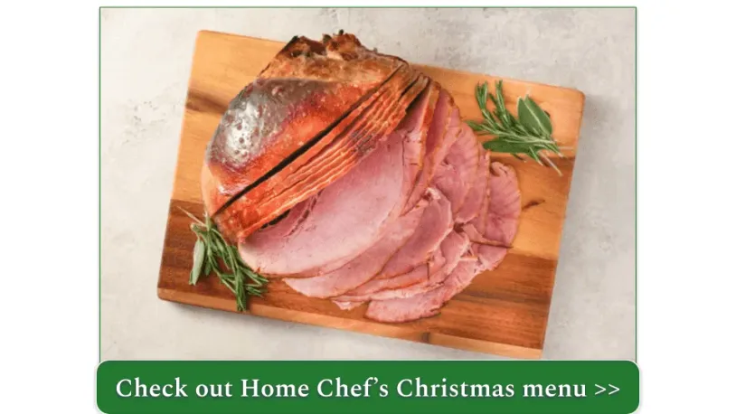 a screenshot of the Spiral Cut Roasted Bone-In Ham from Home Chef