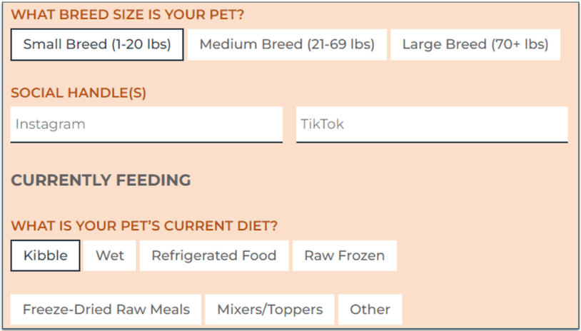 Instinct account registration