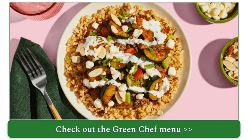 Green Chef's Middle Eastern-Style Beef & Rice Bowls