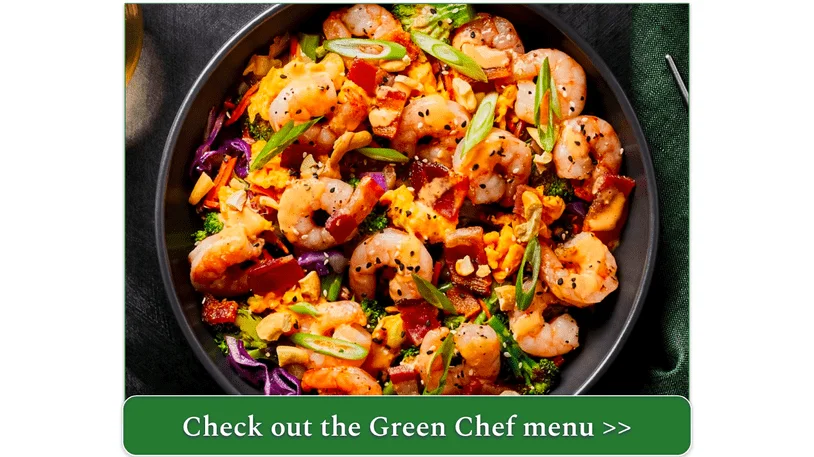 Green Chef's Boom Boom Shrimp & Bacon Bowl